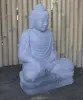 Product image 2 of the product “Seated Buddha made of Riverstone in Bhumisparsha - gesture of touching the earth. 62 cm height. ”
